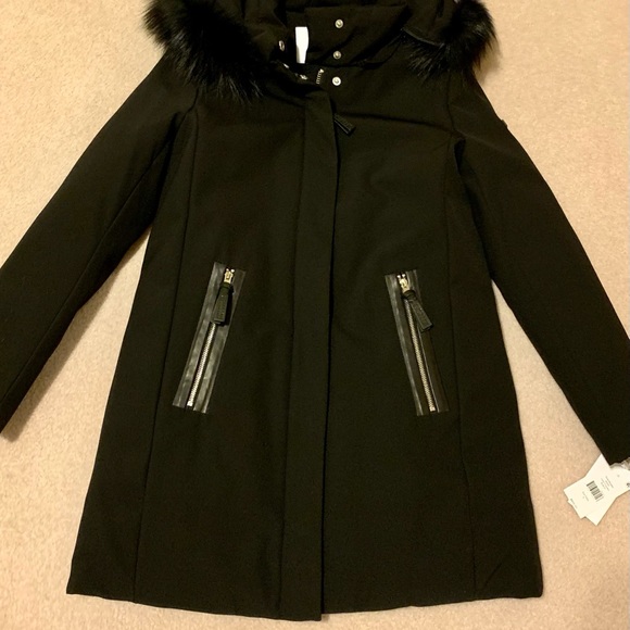 Derek Lam 10 Crosby Black Down Coat - Picture 5 of 12